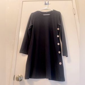 NWOT Long sleeve sweater dress with pockets size small, loose fit with a flare
